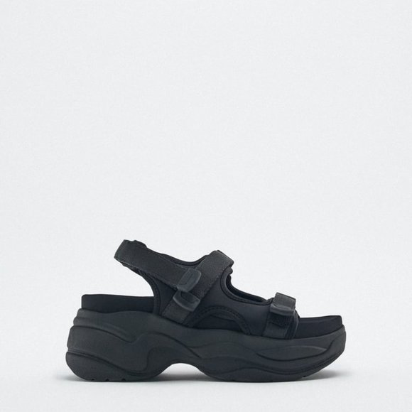 ZARA BLACK SANDALS - Picture 6 of 7